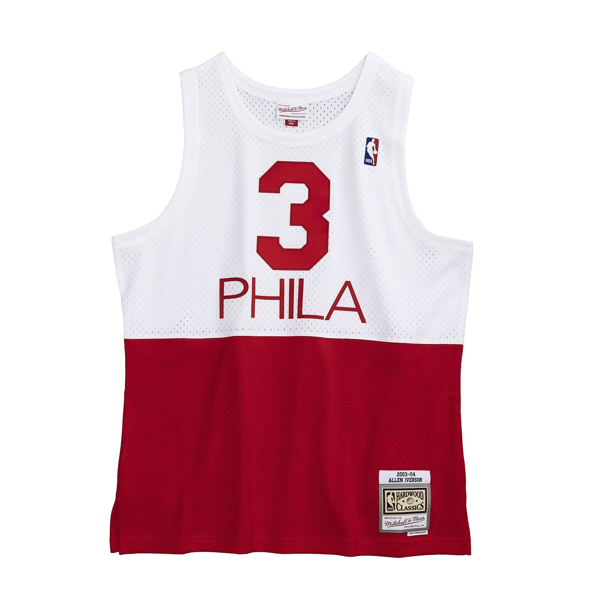 NBA Swingman Jersey Philadelphia 76ers 200304 Allen Iverson Mitchell