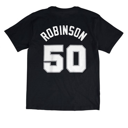 NBA Name & Number Tee San Antonio Spurs David Robinson