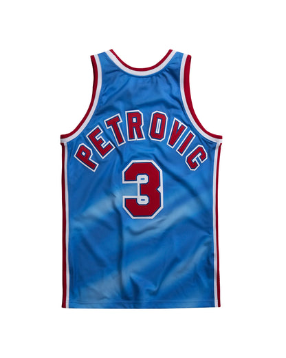 Authentic Jersey New Jersey Nets 1990-91 Drazen Petrovic