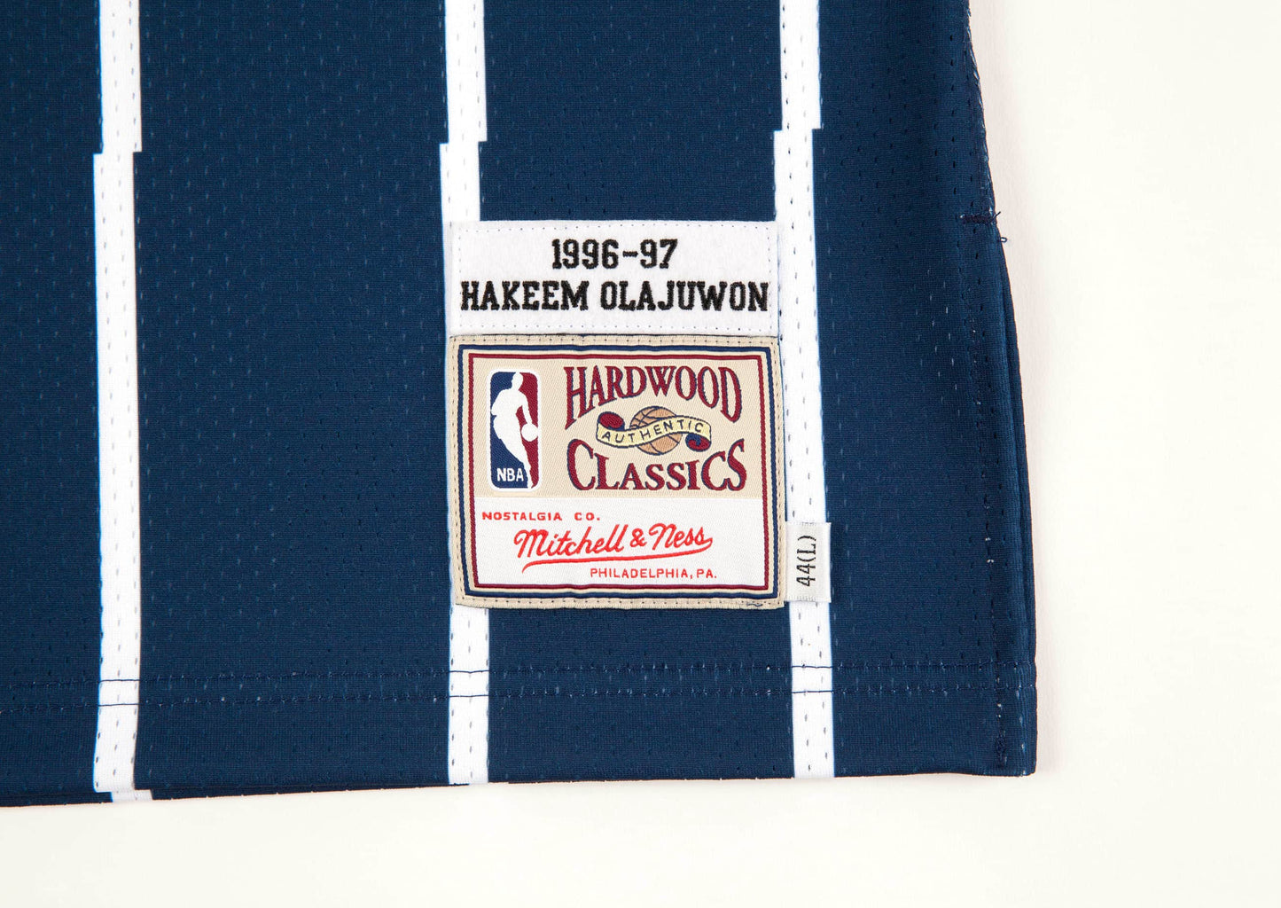Authentic Jersey Houston Rockets 1996-97 Hakeem Olajuwon