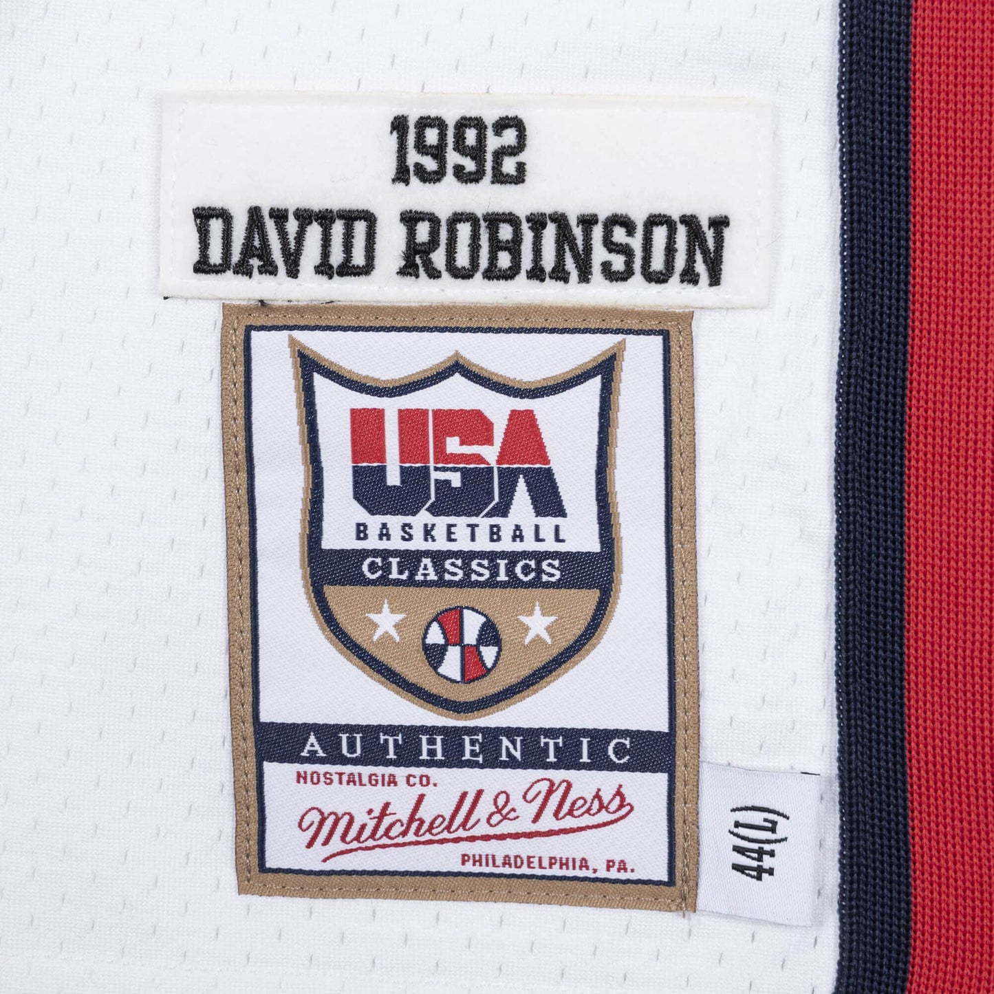 Authentic Jersey Team USA 1992 David Robinson