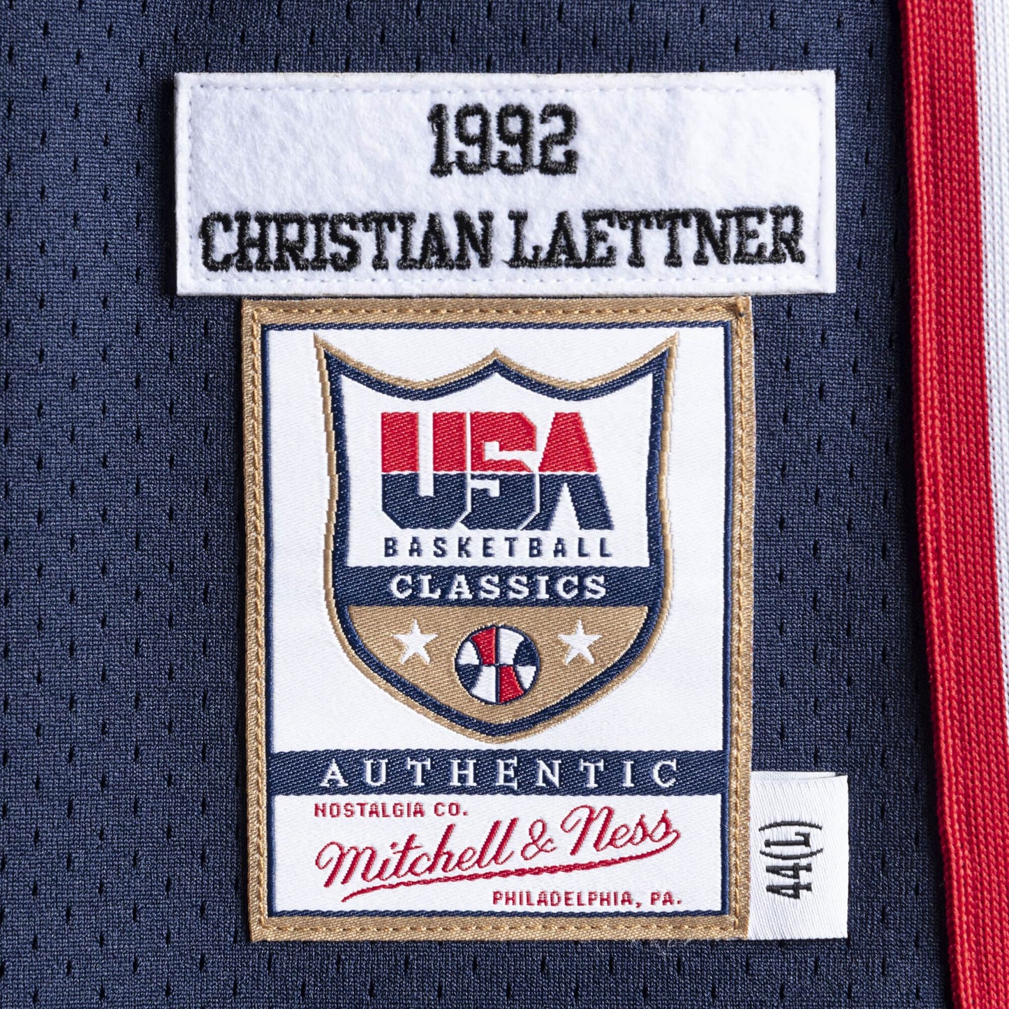 Authentic Jersey Team USA 1992 Christian Laettner
