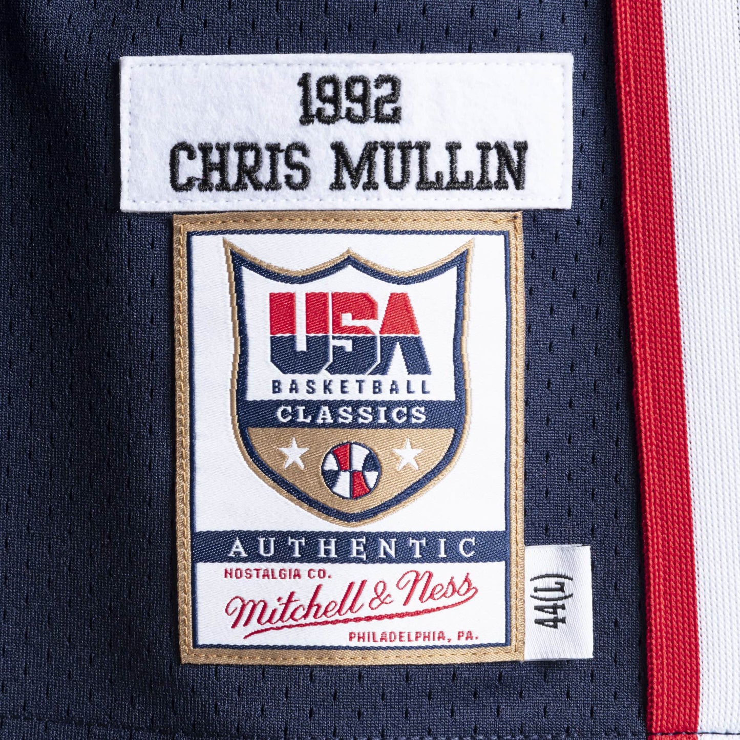 Authentic Jersey Team USA 1992 Chris Mullin