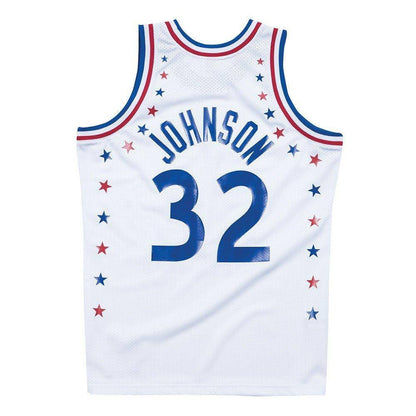 Authentic Jersey All Star West 1983-84 Magic Johnson