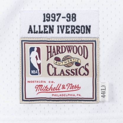 Authentic Jersey Philadelphia 76ers Home 1997-98 Allen Iverson