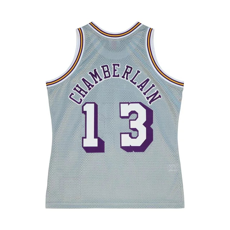 NBA 75th Anniversary Silver Swingman Jersey Los Angeles Lakers 1971-72 Wilt Chamberlain