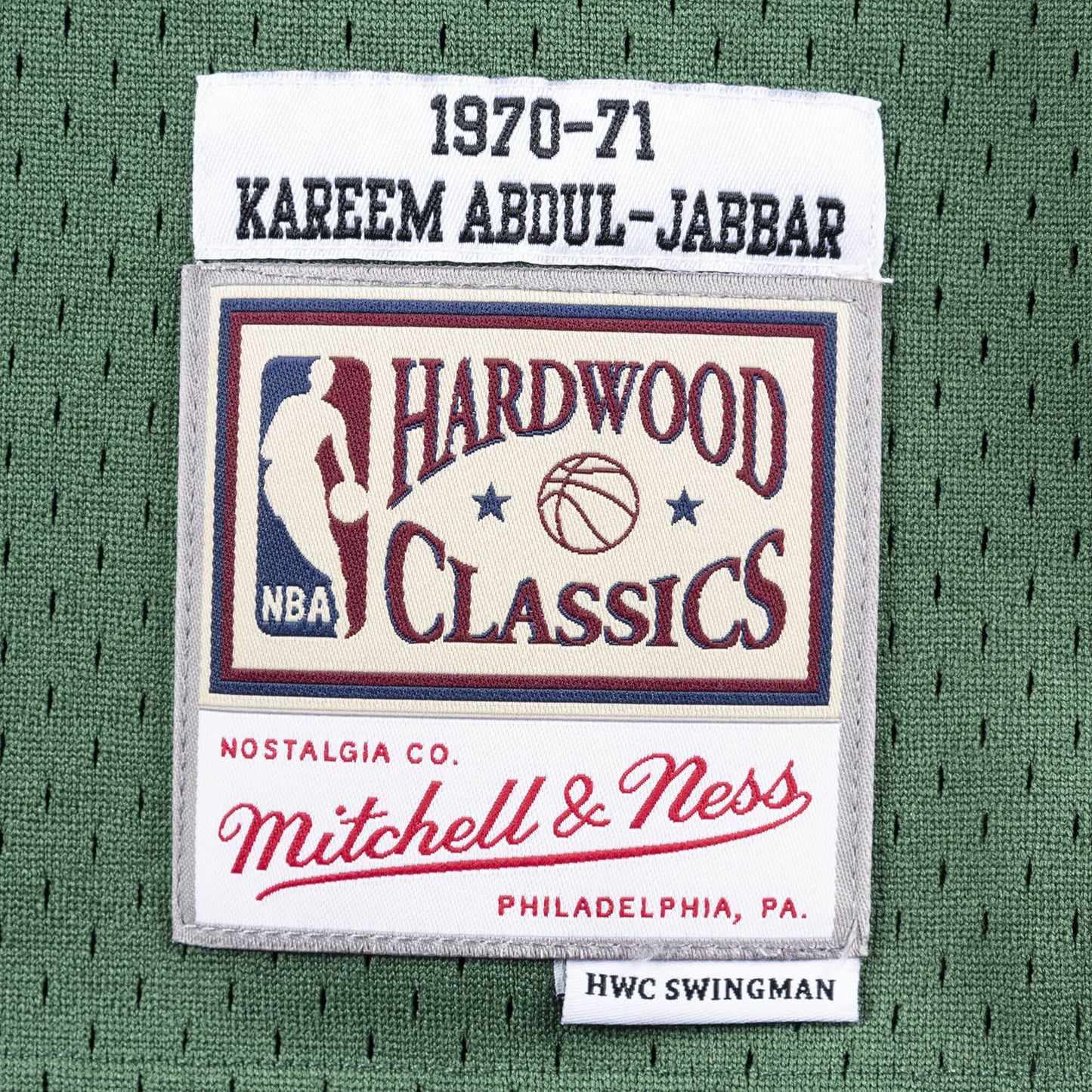 NBA Swingman Jersey Milwaukee Bucks Away 1970-71 Kareem Abdul-Jabbar
