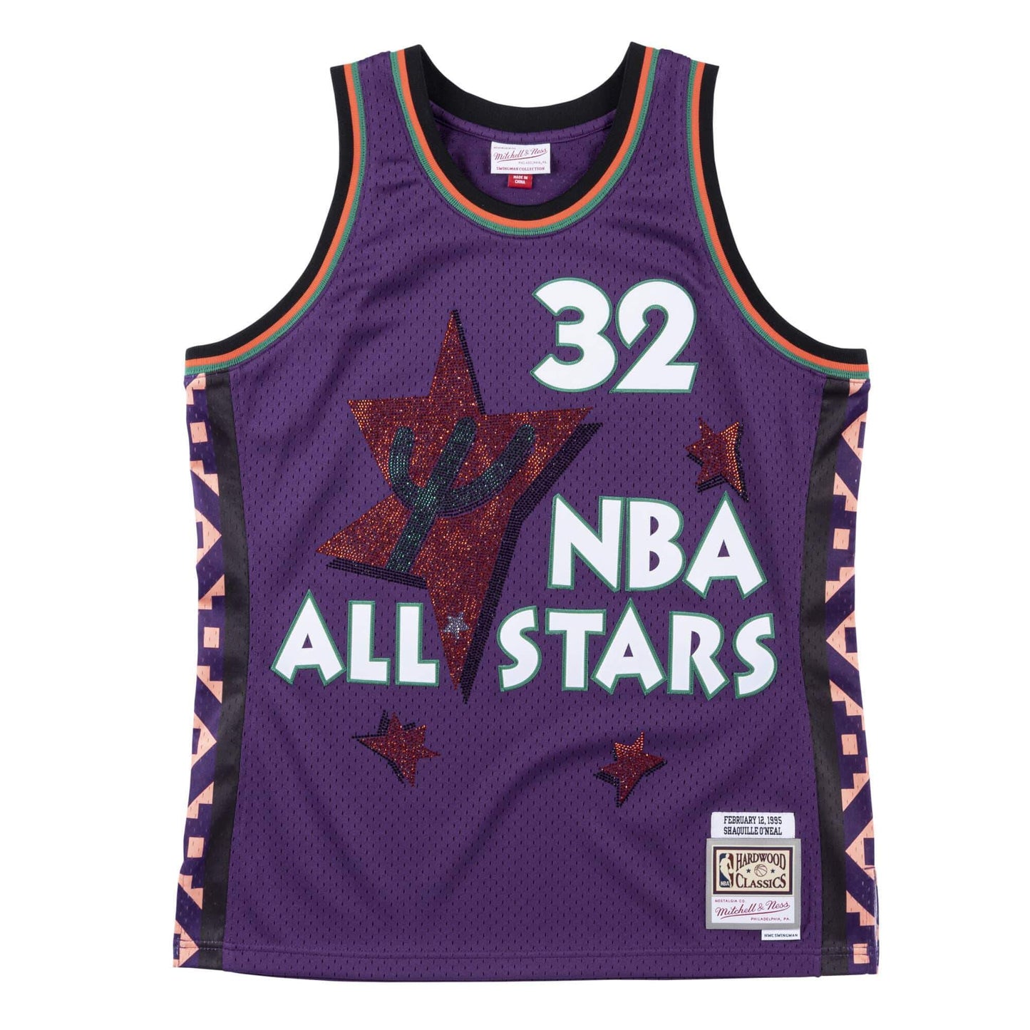 NBA Rhinestone Swingman Jersey All Star 1995 Shaquille O'neal