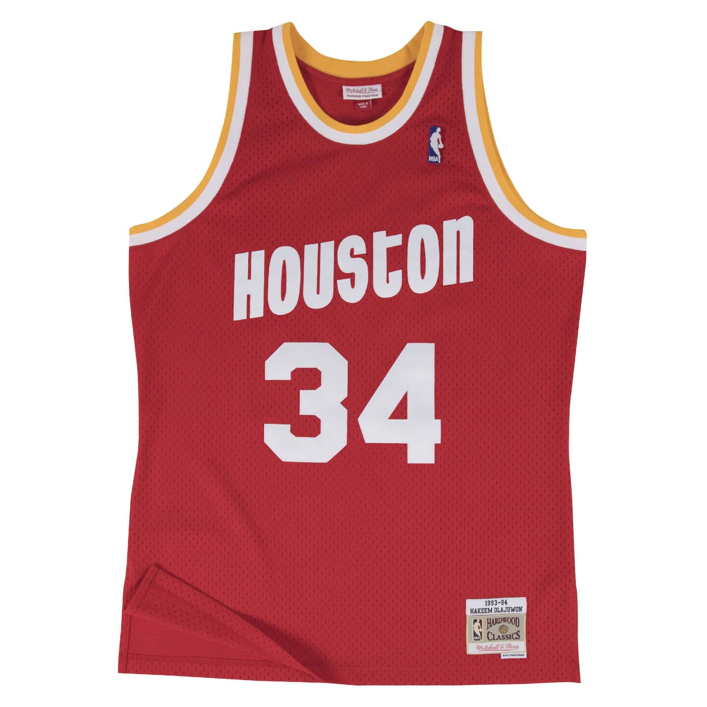 NBA Swingman Jersey Houston Rockets Road 1993-94 Hakeem Olajuwon