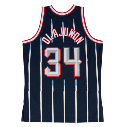 NBA Swingman Jersey Houston Rockets Road 1996-97 Hakeem Olajuwon