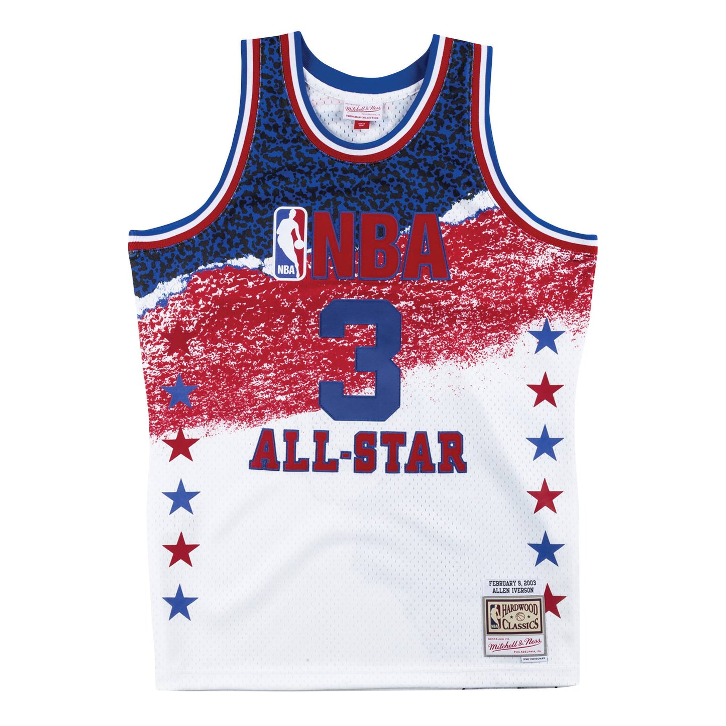 NBA Sublimated Swingman Jersey All Star East 2003 Allen Iverson