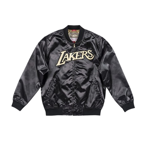NBA Gold Toile Satin Jacket Los Angeles Lakers