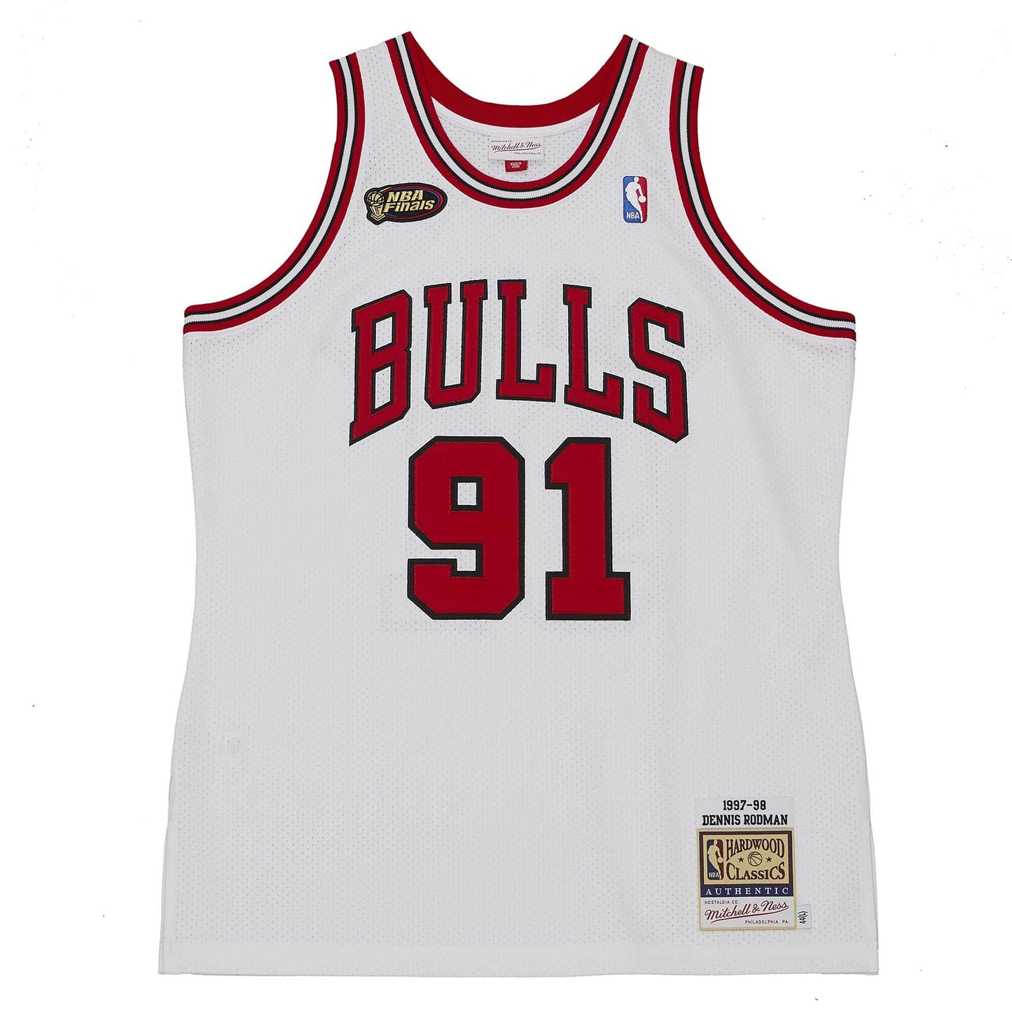 Authentic Jersey Chicago Bulls Finals 1997-98 Dennis Rodman