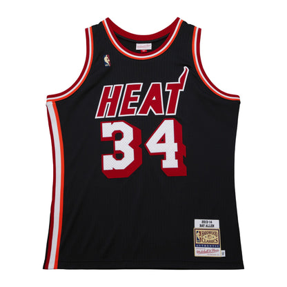 NBA Authentic Jersey Miami Heat Dark HWC 2013-14 Ray Allen