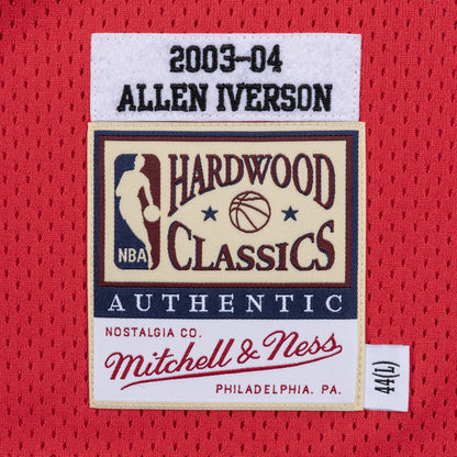 Authentic Jersey Philadelphia 76ers 2003-04 Allen Iverson