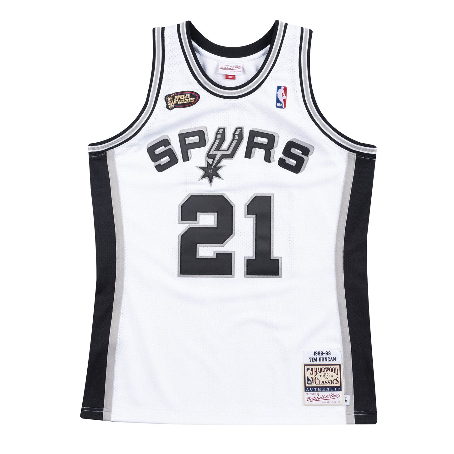 Authentic Jersey San Antonio Spurs Home Finals1998-99 Tim Duncan