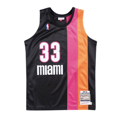 Authentic Jersey Miami Heat Alternate 2005-06 Alonzo Mourning