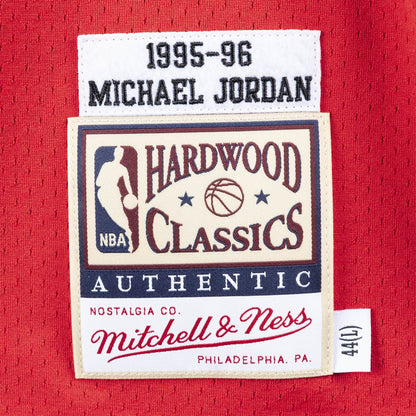 Authentic Jersey Chicago Bulls Road Finals 1995-96 Michael Jordan