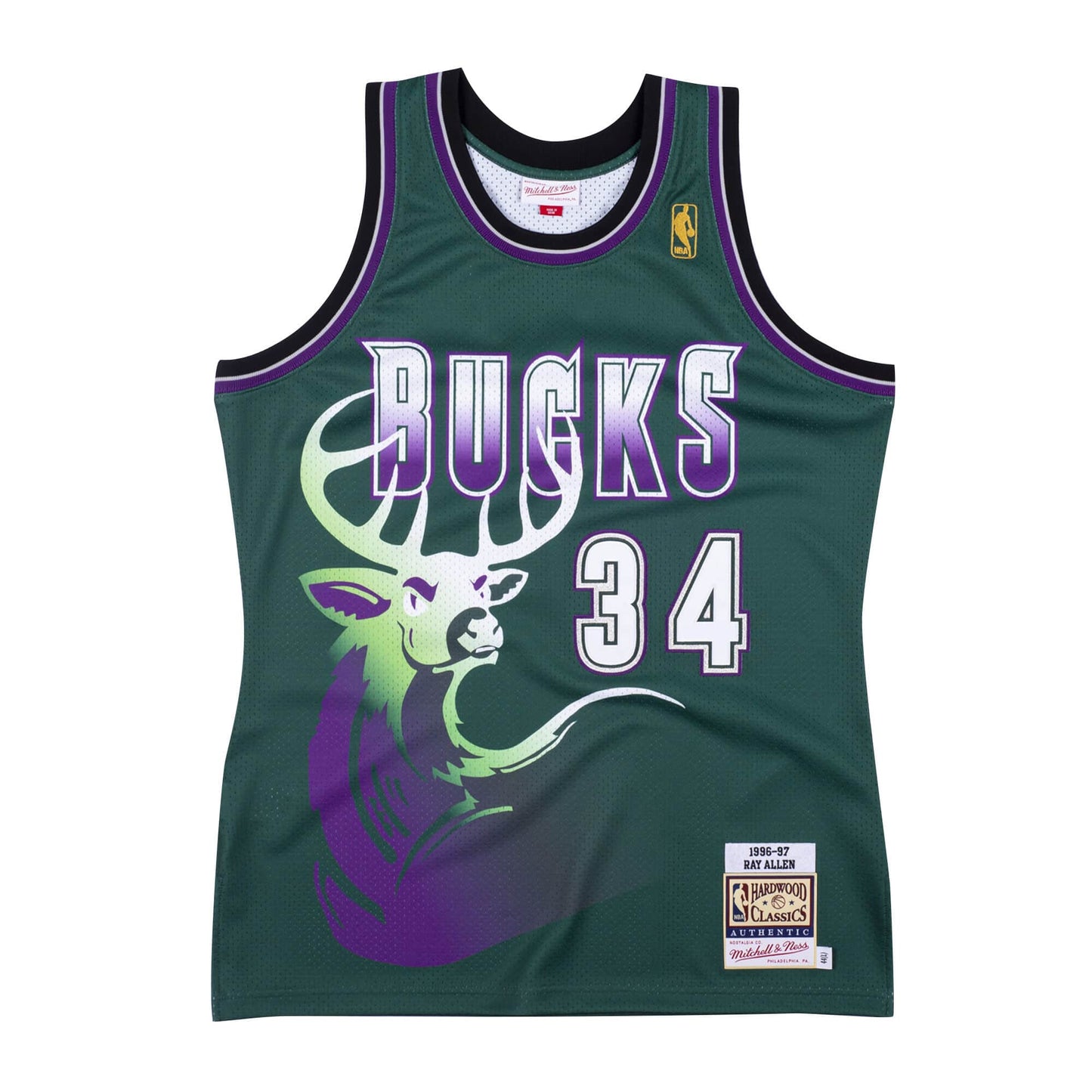 Authentic Jersey Milwaukee Bucks Alternate 1996-97 Ray Allen