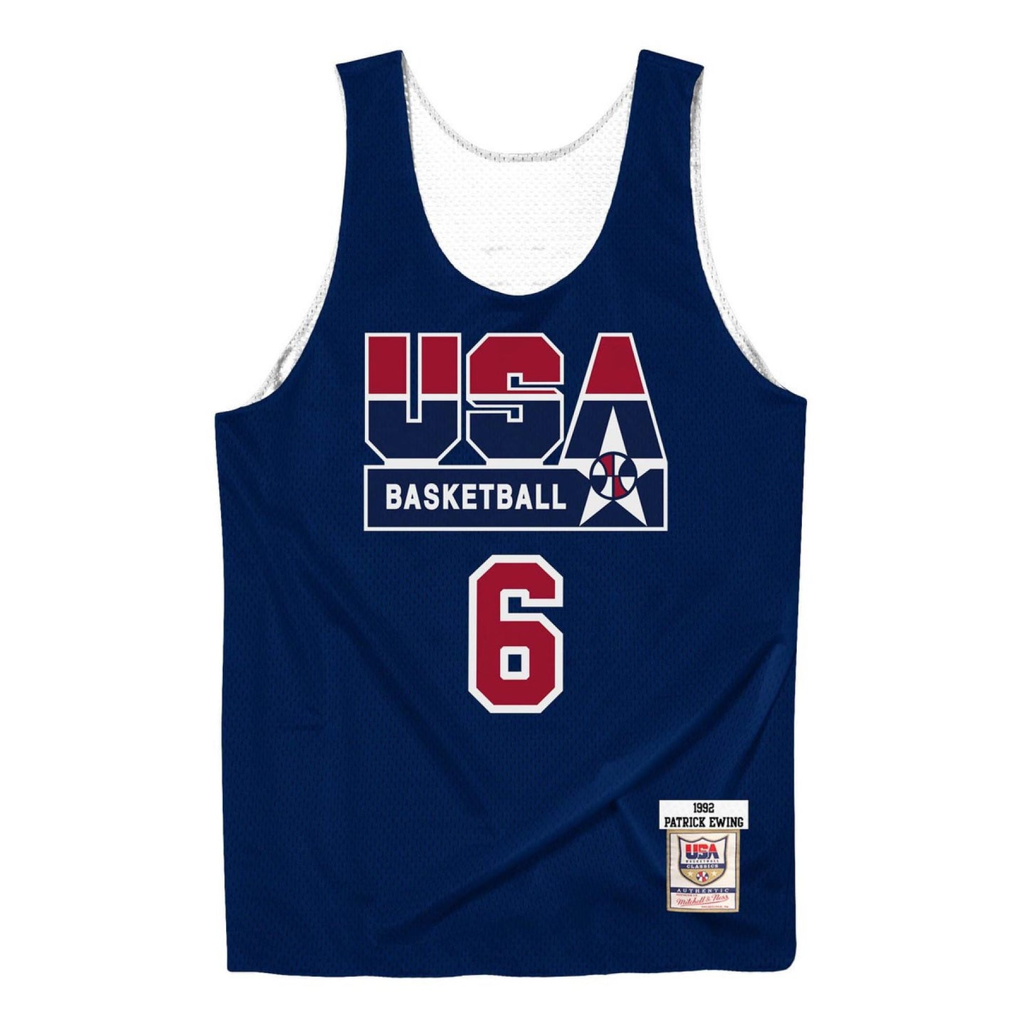NBA Authentic Reversible Practice Jersey Team USA 1992 Patrick Ewing