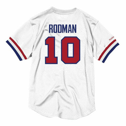 NBA Name & Number Mesh Crewneck Detroit Pistons Dennis Rodman
