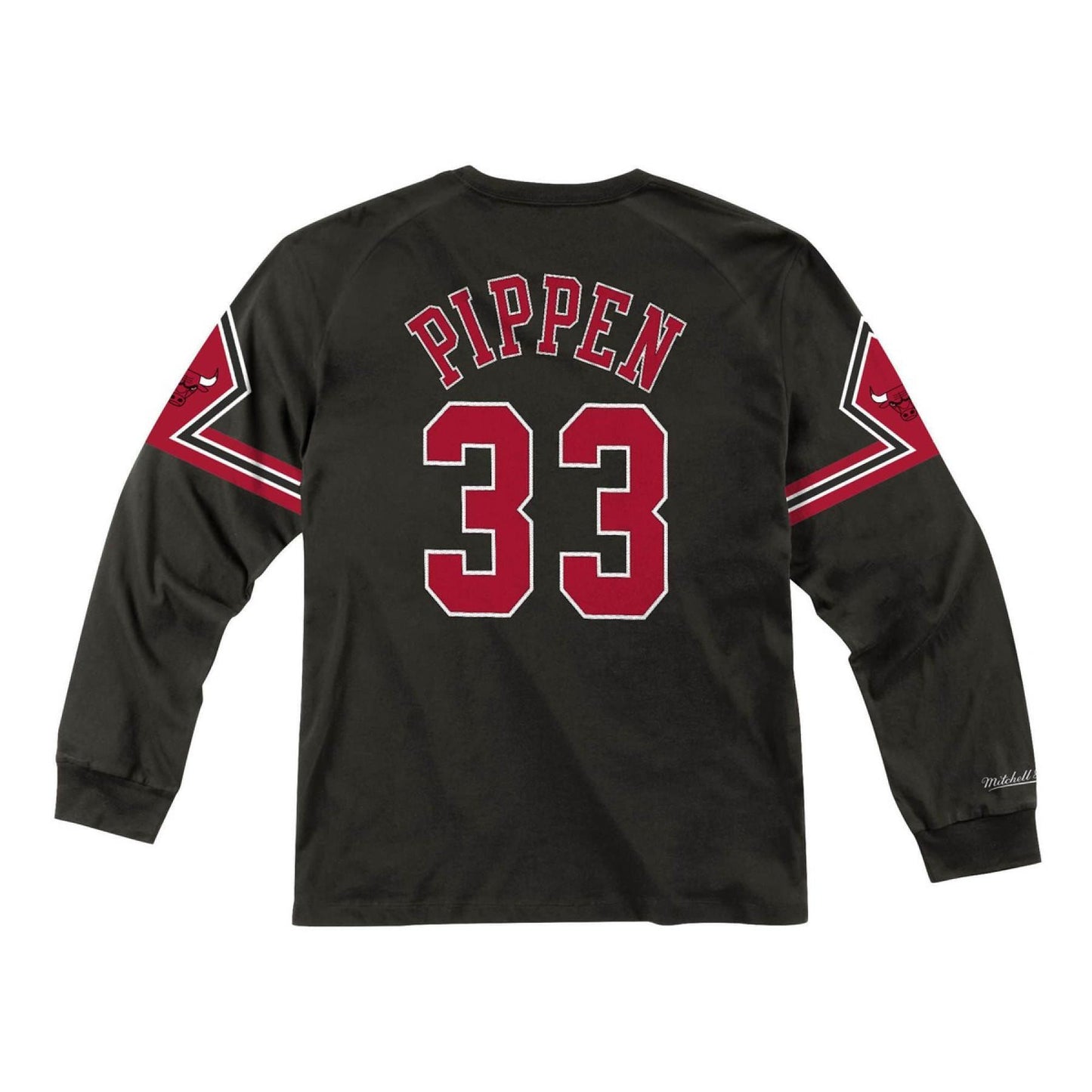 Name & Number Long Sleeve Tee Chicago Bulls Scottie Pippen