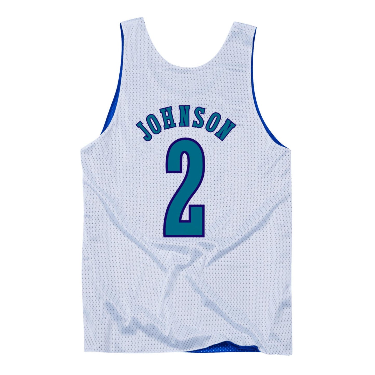 NBA Reversible Mesh Tank Charlotte Hornets All Star 1993 Larry Johnson