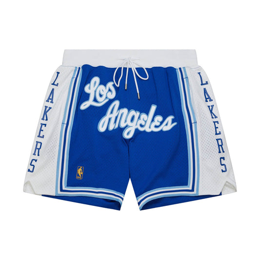NBA Just Don Blue 7 Inch Shorts Los Angeles Lakers