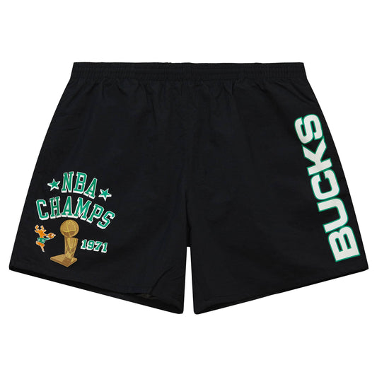 NBA Team Heritage Woven Short Milwaukee Bucks