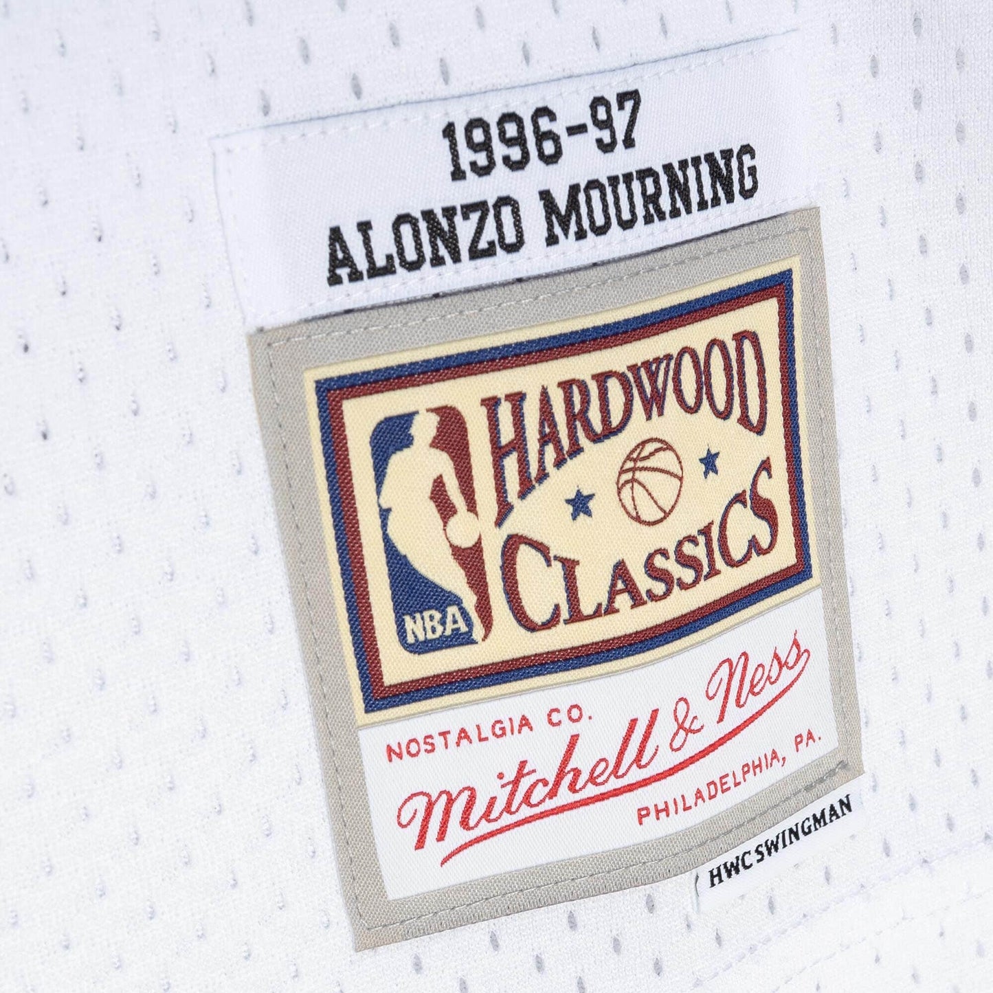 NBA Swingman Jersey Miami Heat 1996-97 Alonzo Mourning