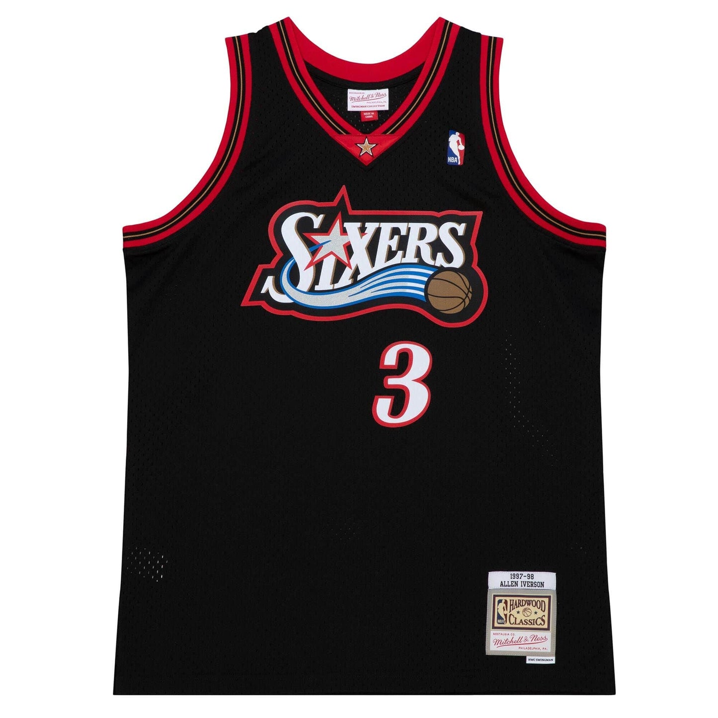 NBA Swingman Jersey Philadelphia 76ers 1997-98 Allen Iverson