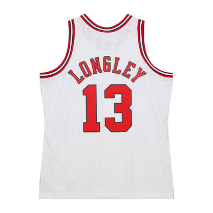 NBA Swingman Jersey Chicago Bulls White 1997-98 Luc Longley