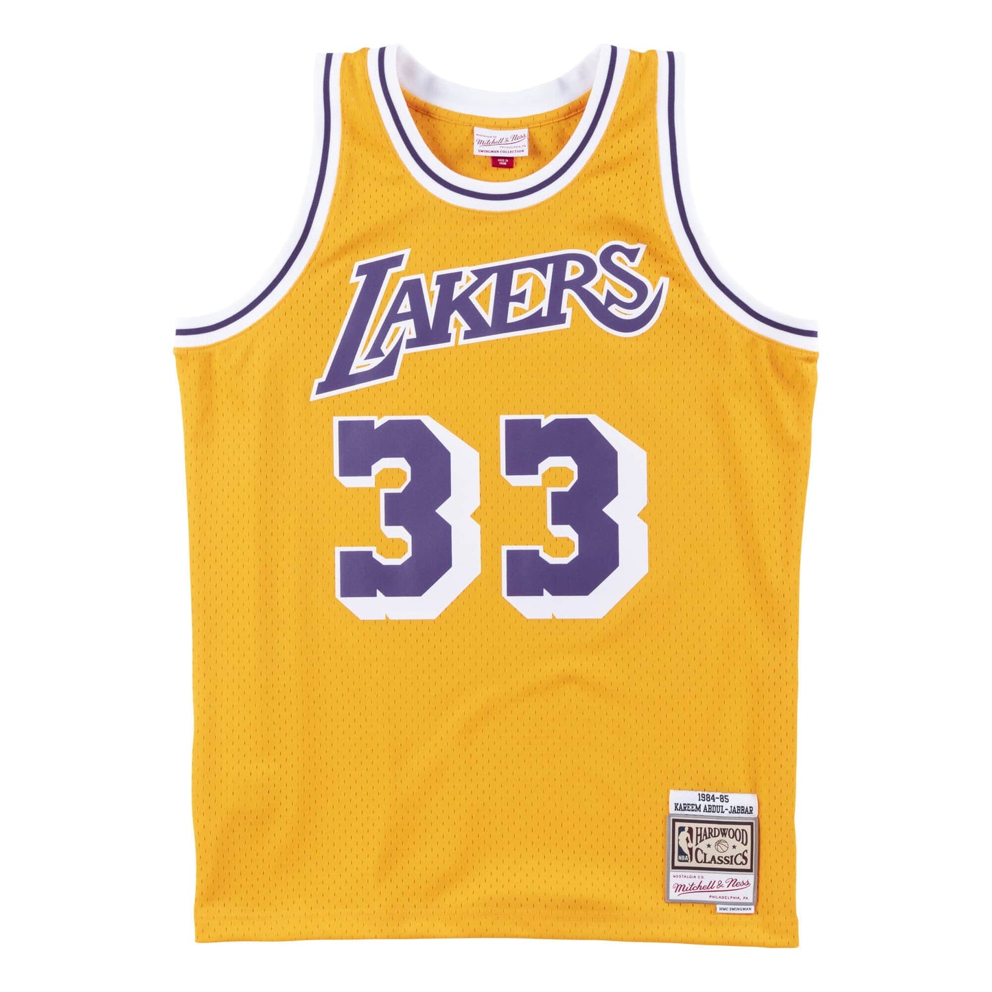 NBA Swingman Jersey Los Angeles Lakers 1984-85 Kareem Abdul-Jabbar