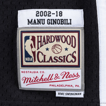 NBA Swingman Jersey San Antonio Spurs Retirement 2002-03 Manu Ginobili
