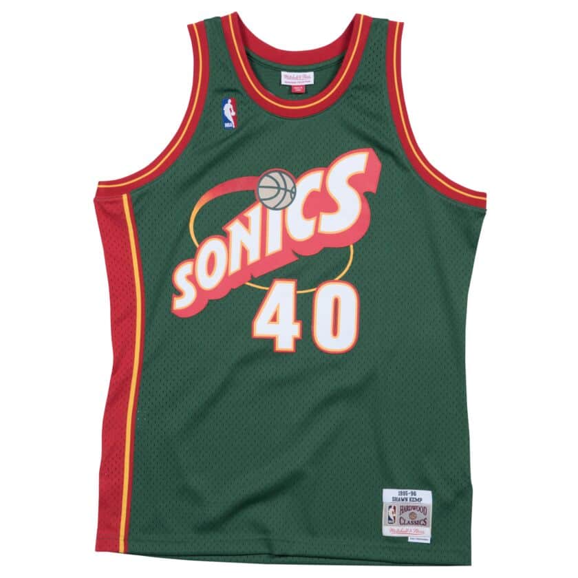 NBA Swingman Jersey Seattle SuperSonics Road 1995-96 Shawn Kemp
