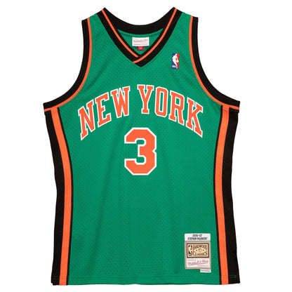 NBA St. Patrick's Day Swingman Jersey New York Knicks 2006-07 Stephon Marbury