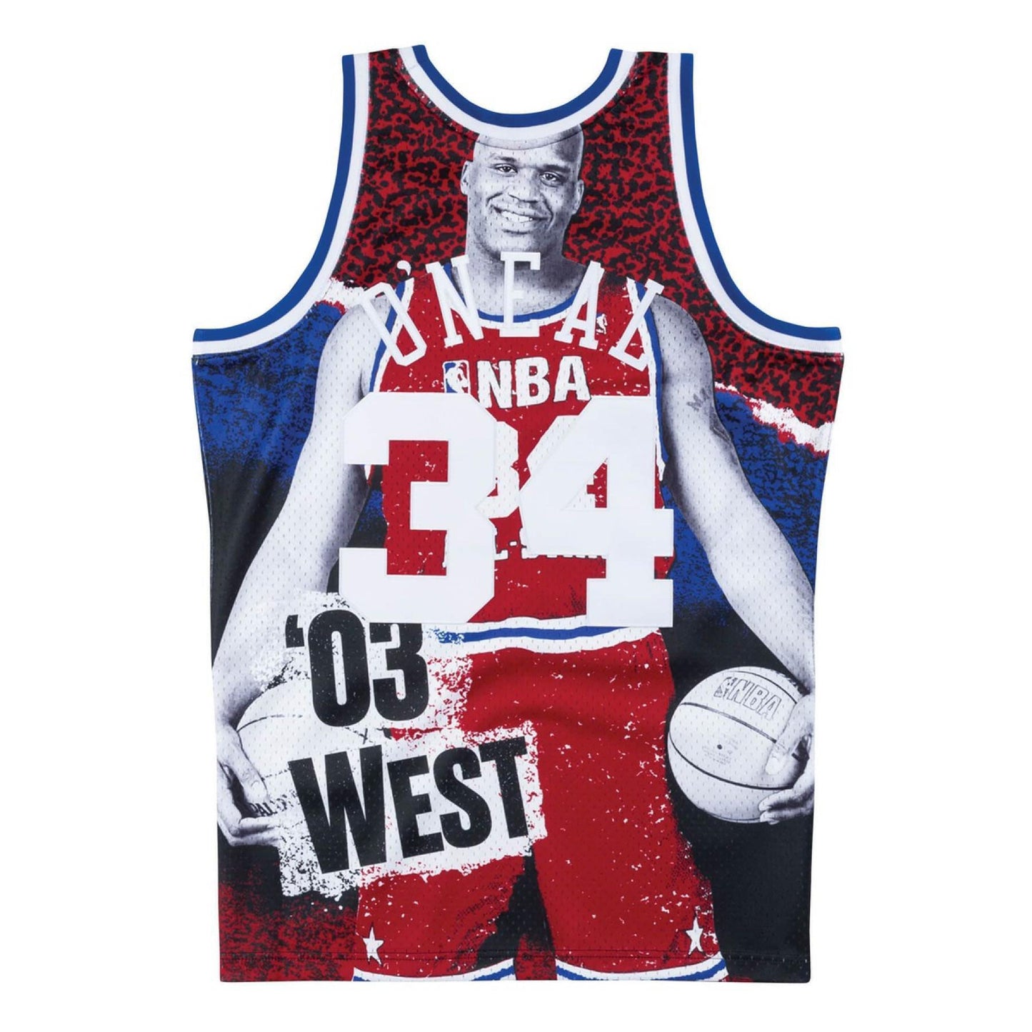 NBA Sublimated Swingman Jersey All Star West 2003 Shaquille O'neal