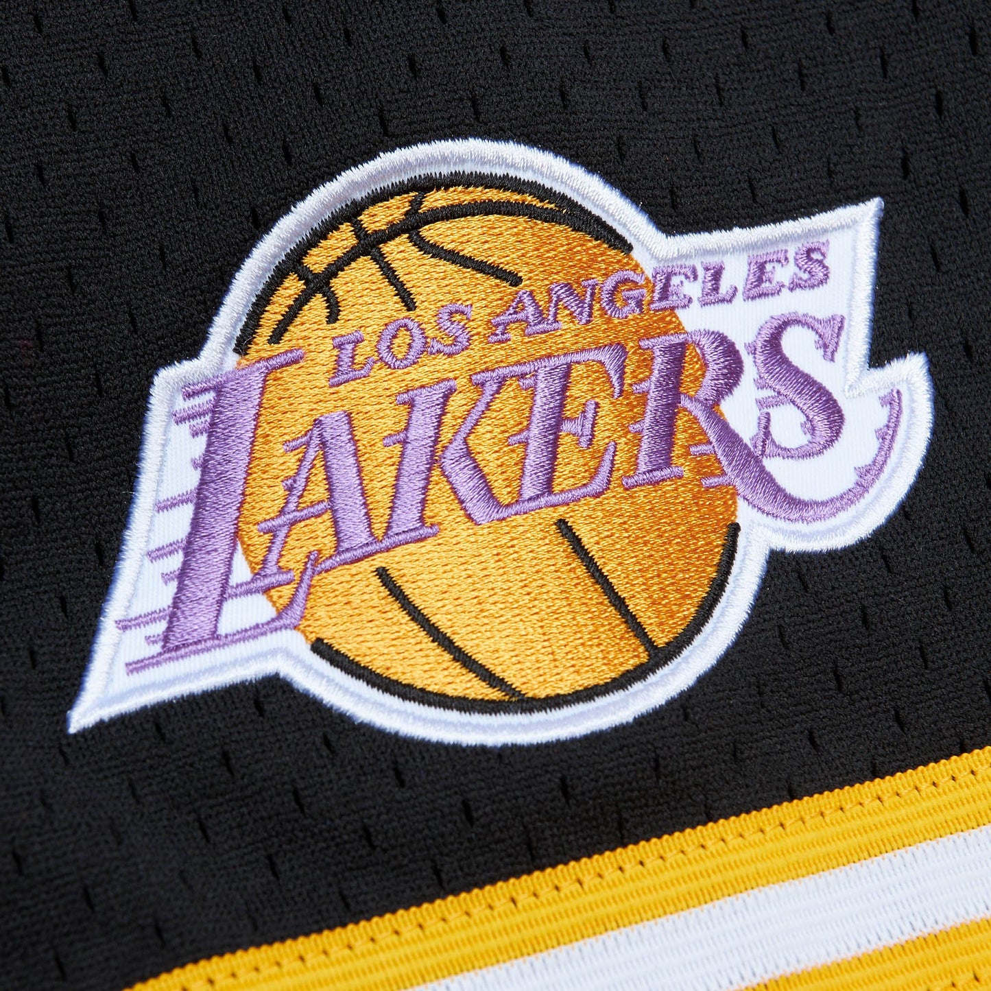 On The Clock Mesh Button Front Los Angeles Lakers