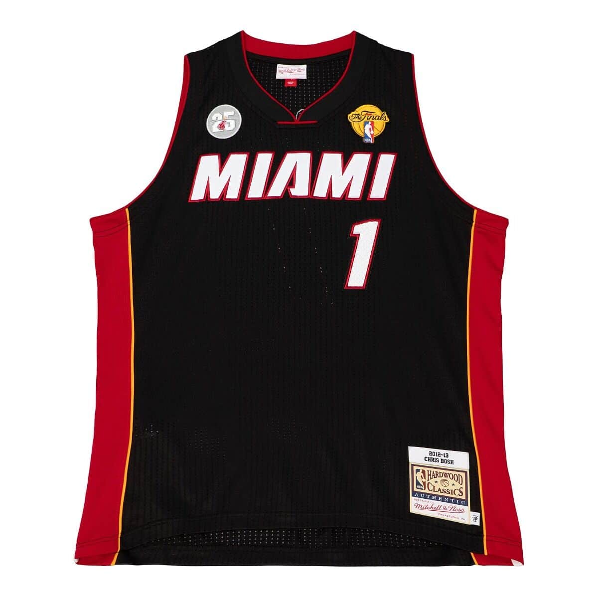 NBA Authentic Jersey Miami Heat Road Finals 2012-13 Chris Bosh