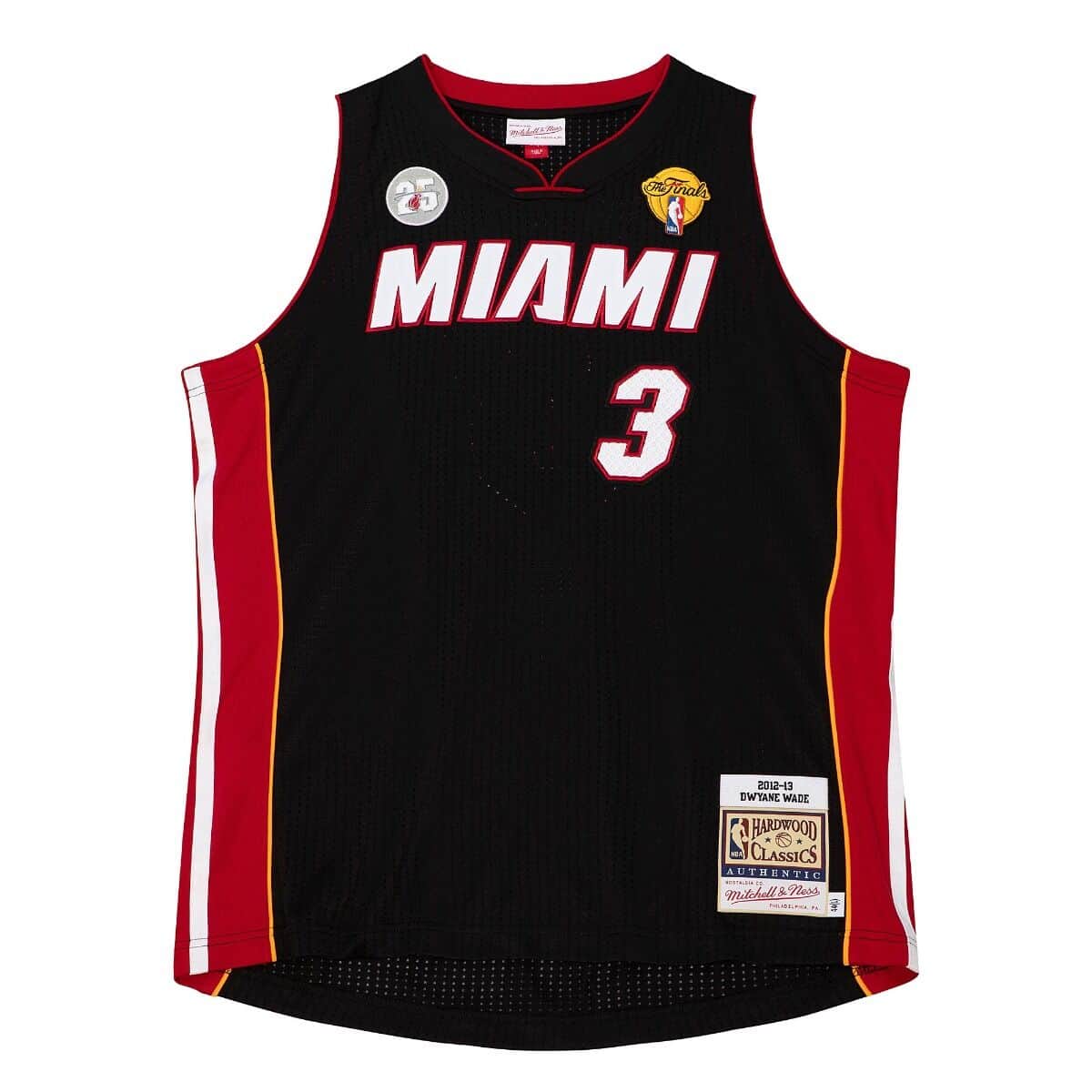 NBA Authentic Jersey Miami Heat Road Finals 2012-13 Dwyane Wade
